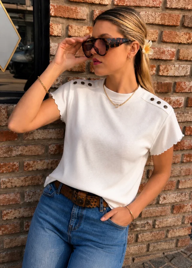 Remera MAKENA morley c/ Botones