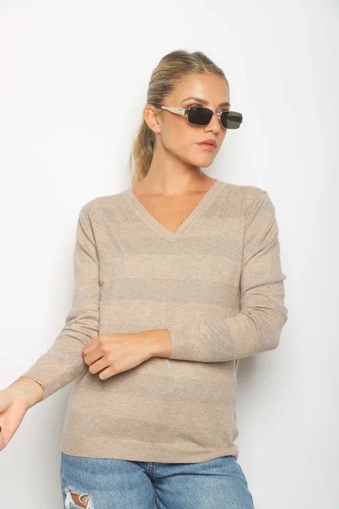 Sweater REGINA Bremer Lurex GUL629