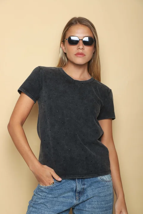 Remera LOYAL BATIK con Strass GU661200