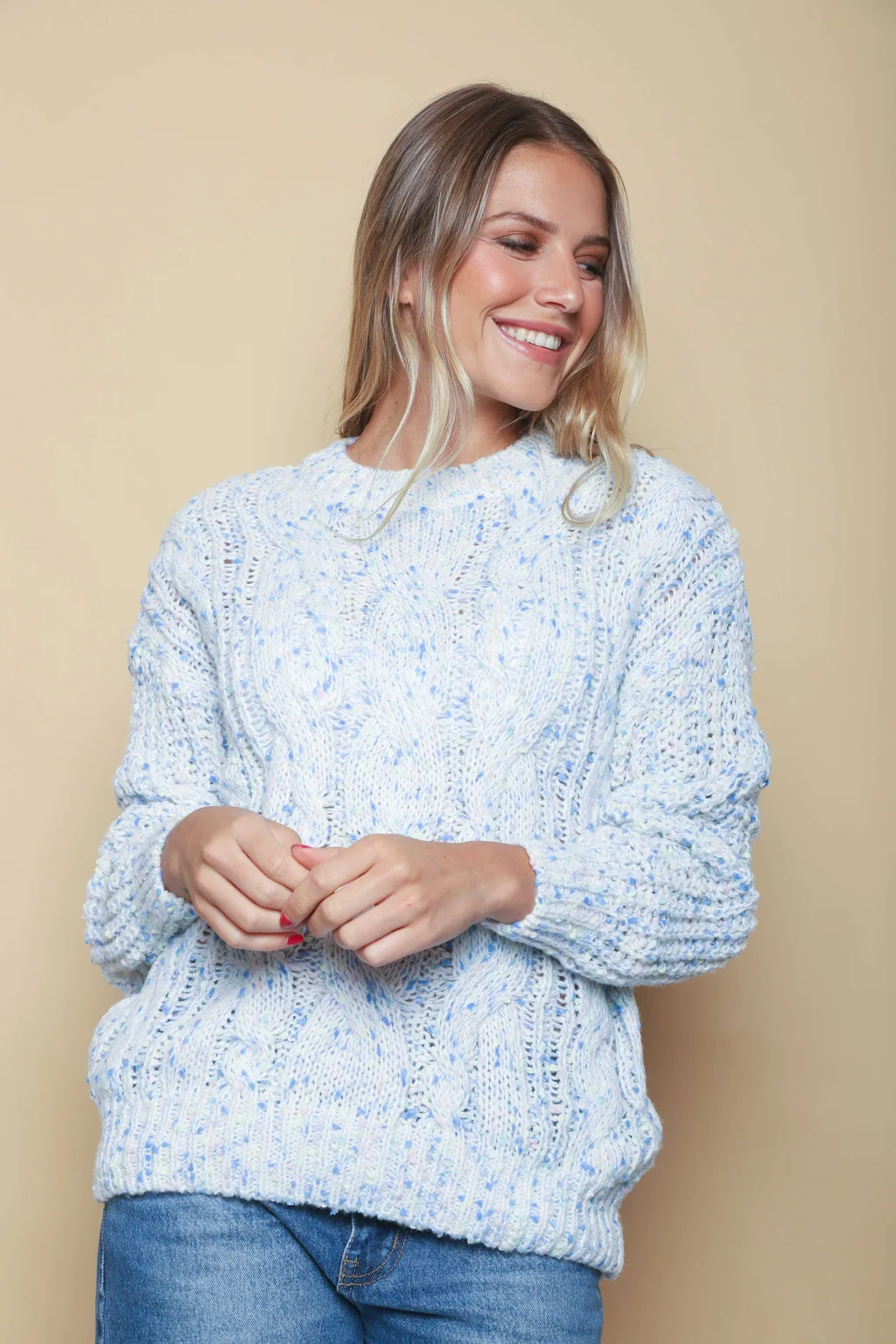 Sweater BEVERLY Tejido Grueso Trenzado GU17