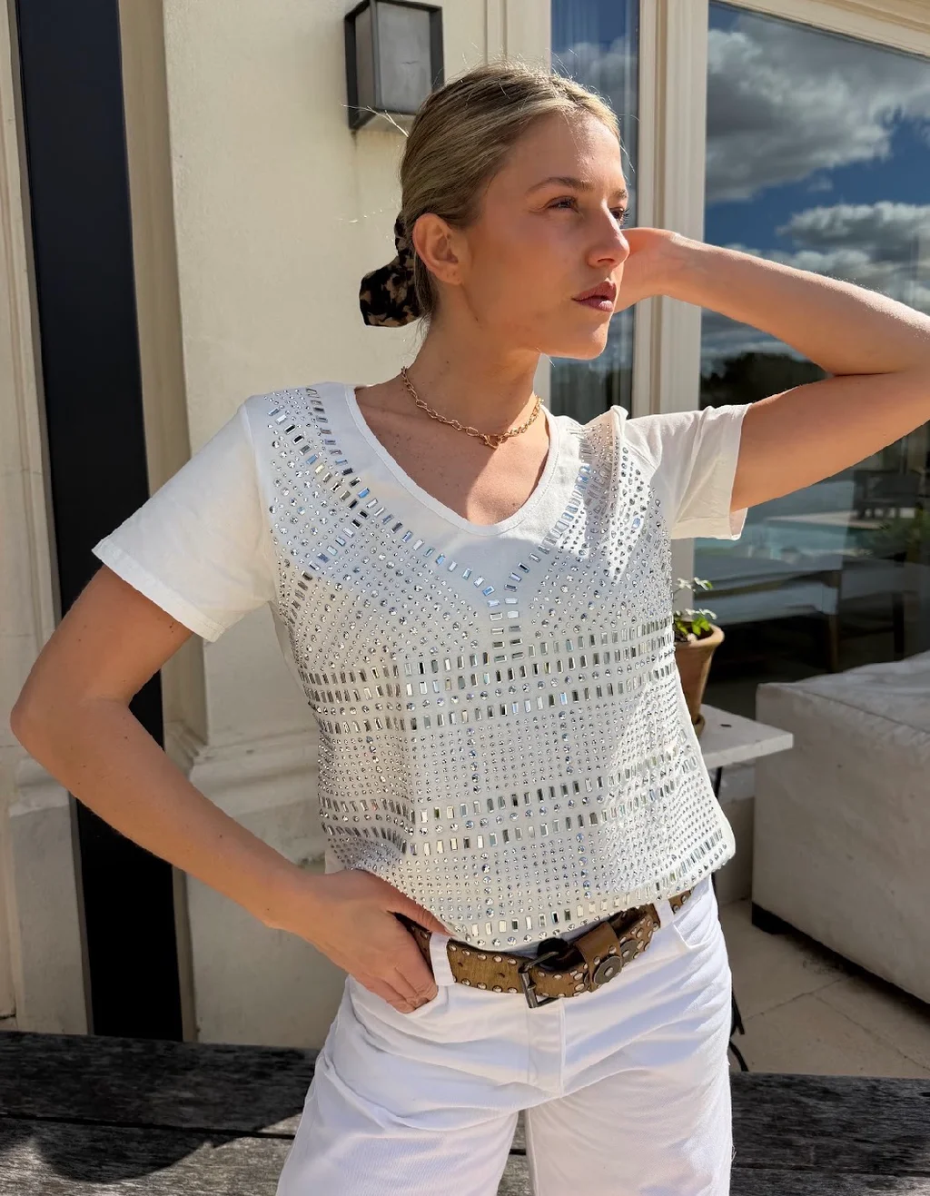Remera KALESI con Piedras GUJ5209