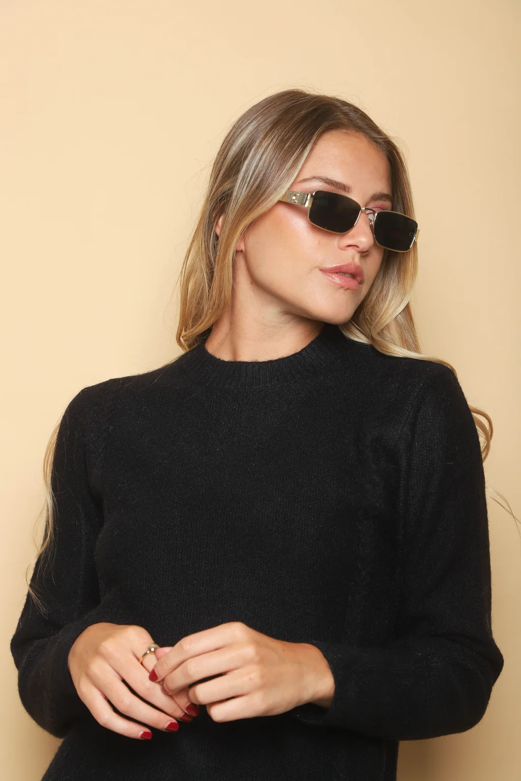 Sweater REINA Panal con Trenzas 0722