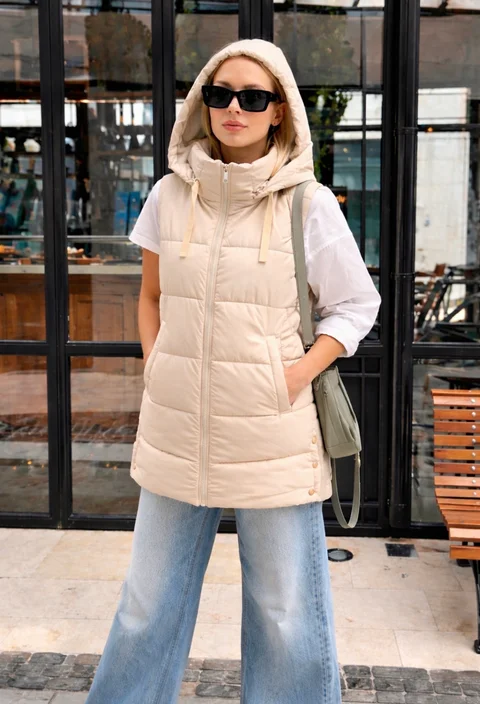 Chaleco Largo Botones ALPES GU98507
