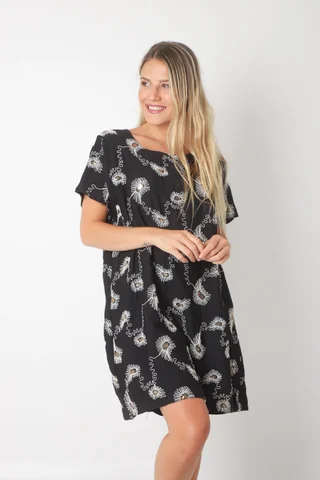  Vestido LOIRA lino c/bordado GUCH3013-1 - Vista 6