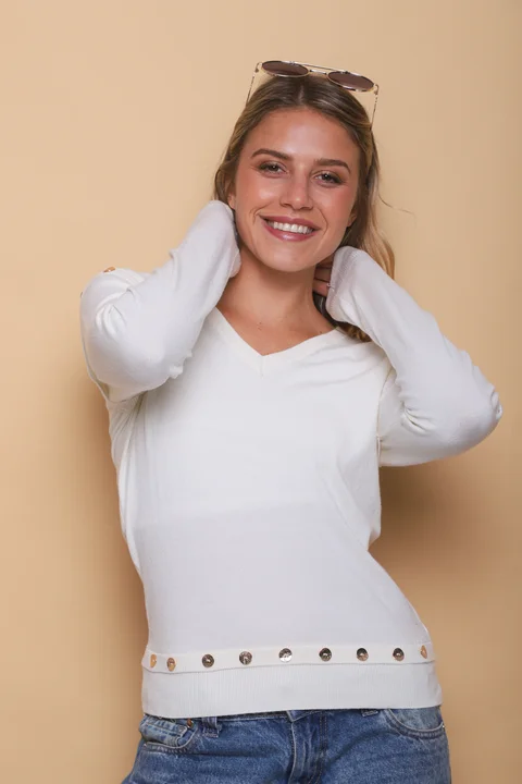 Sweater BURI Bremer Con Botones GU825