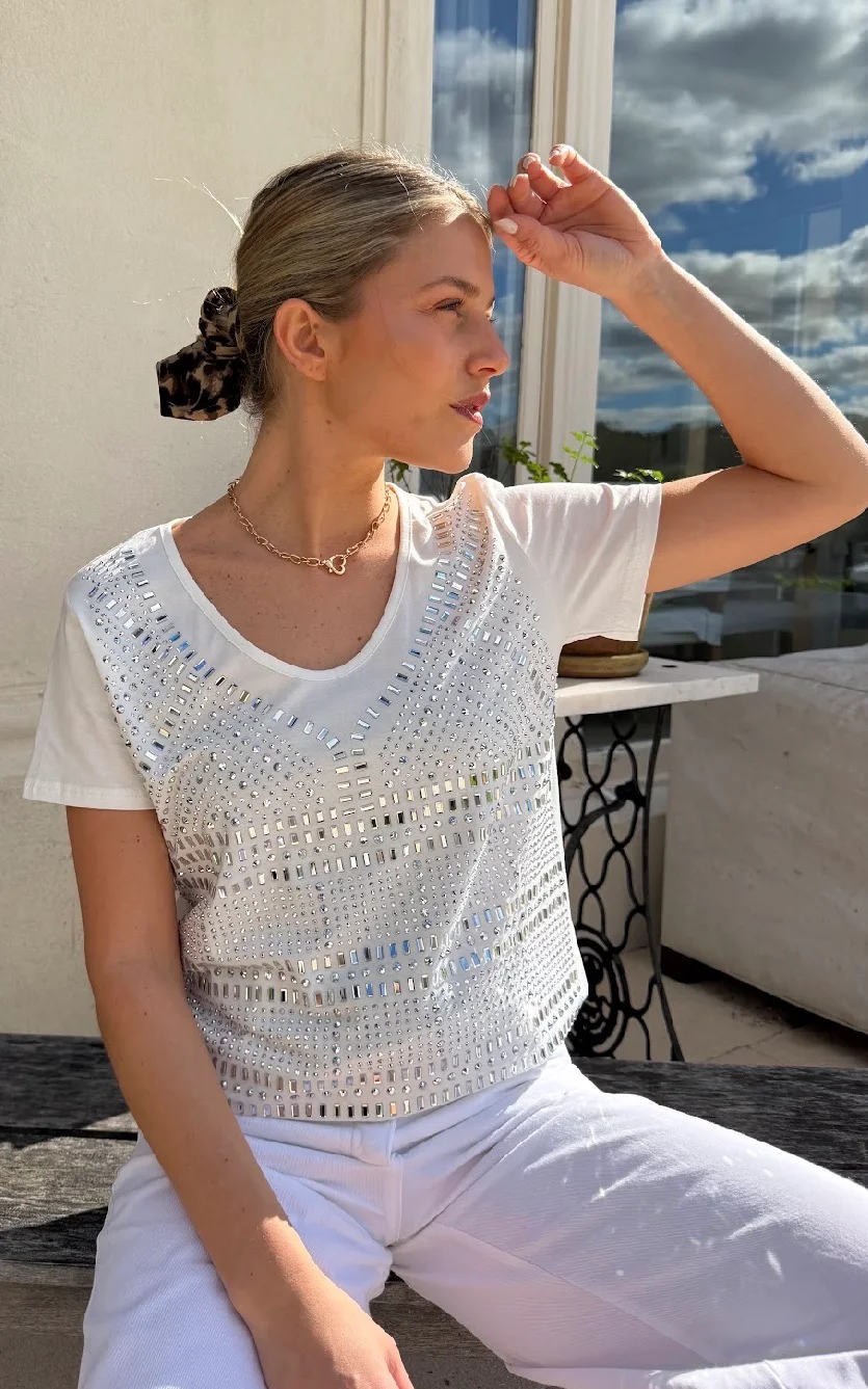 Remera KALESI con Piedras GUJ5209