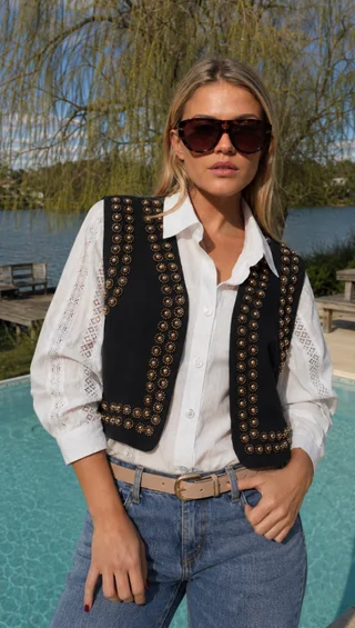 Chaleco VOYAGE C/ Tachas GUK70101 - Vista 2