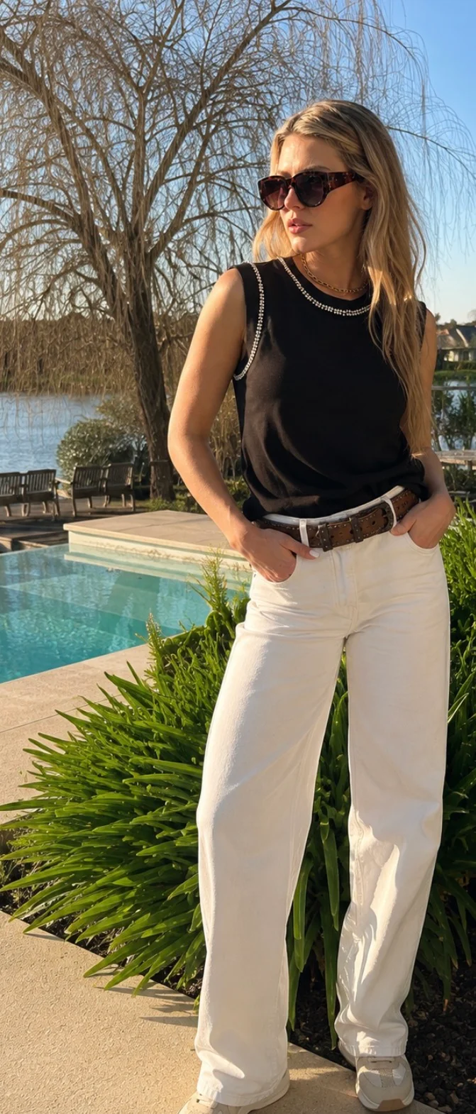 Musculosa KATE Bordada  GU278772