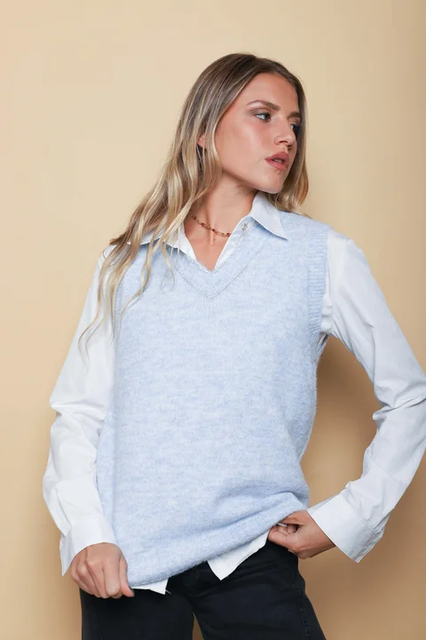 CHALECO ROXY Hilo con Brillos GU806