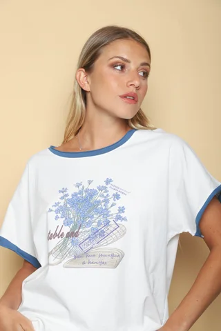 Remeron GUILMORE Flores Combinado con Azul GU14273 - Vista 2