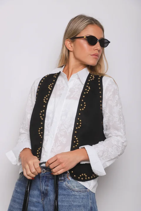 Chaleco RAWSON Gamuza Tachas GU70278