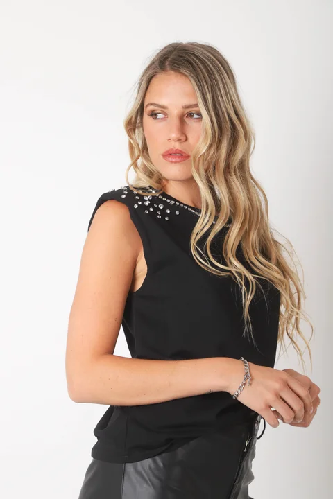 Musculosa SHARON c/piedras GU731