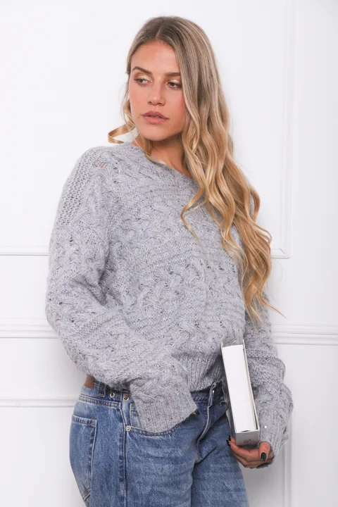 Sweater BABILON Trenzado Escote V GU405837