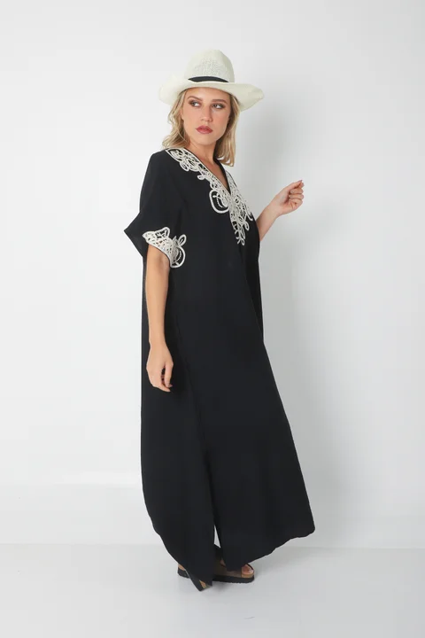 Vestido Tunica PARU de Lino Bordado GU2527