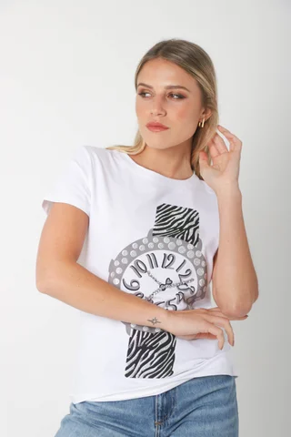 Remera RELOJ C/ Piedras GU7480 - Vista 4