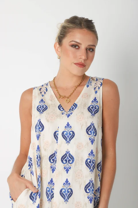 Vestido Mandarin Oriental c/ Bolsillos GU252