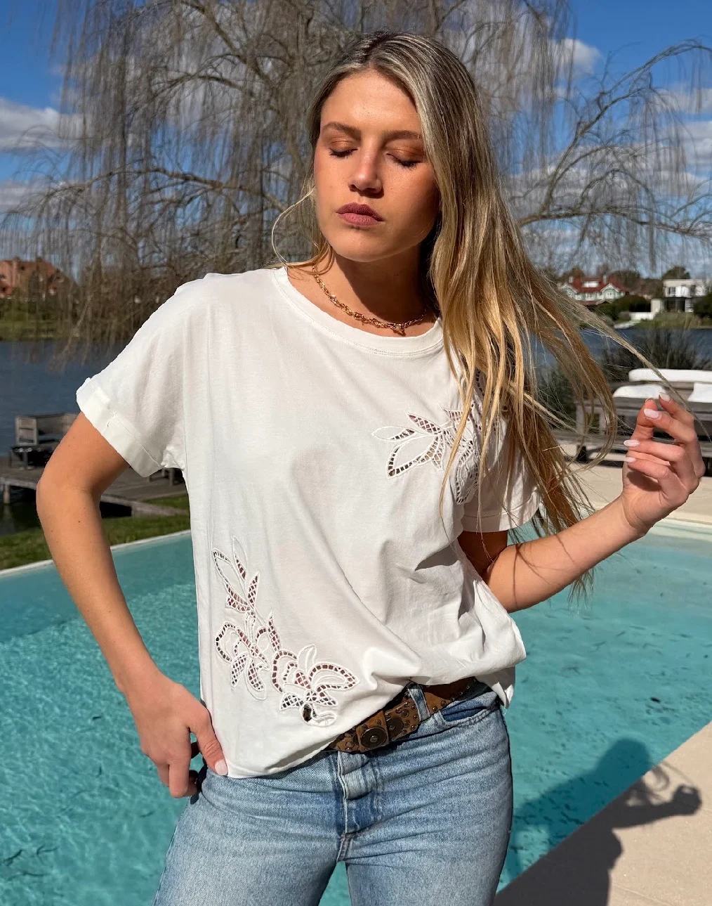 Remera DENCEL Bordada GU10712
