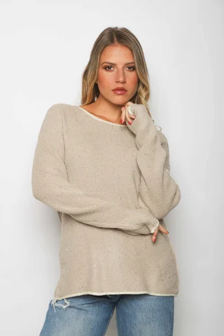 Sweater EDIMBURG Guarda Combinada y Lentejuelas GU67603 - Vista 1