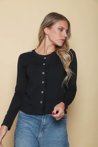 Remera Cobre C/ Strass y Volados GUK70066 - Vista 6