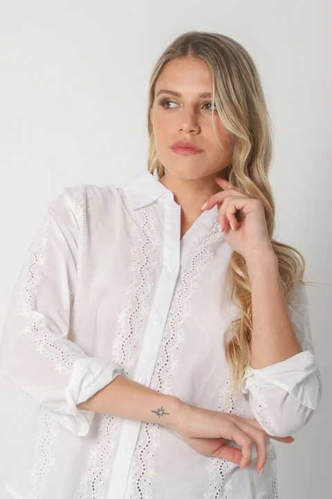 Camisa KAINE Broderie GUK70132