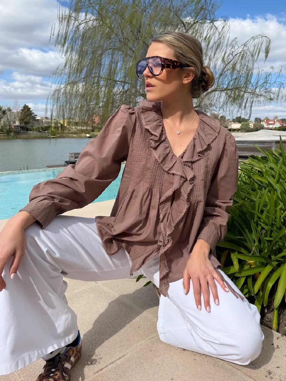 Camisa CARLY Con Volado GU70257
