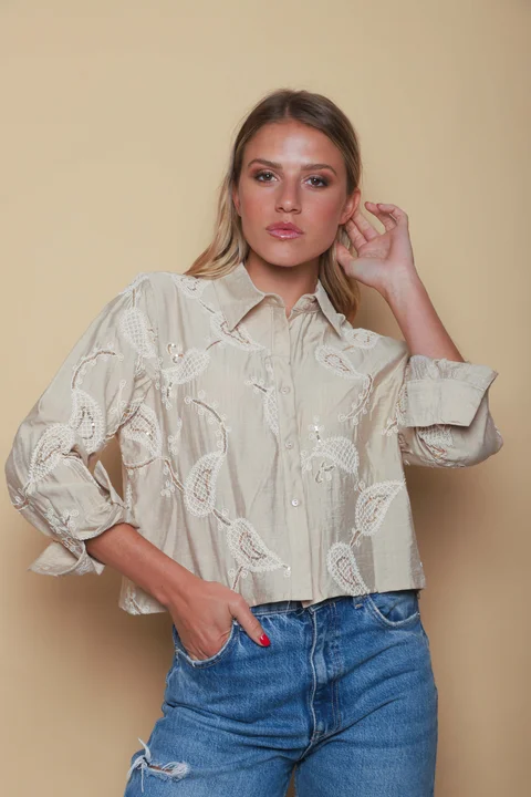 Camisa Bulgara Bordada GUK70133/33013