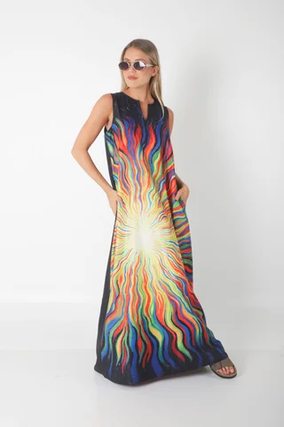 Vestido STARK LLUVIA DE COLORES GU261 - Vista 2