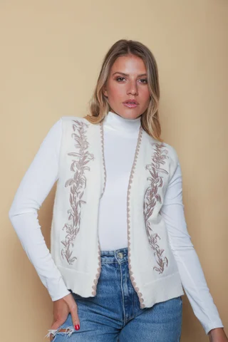 Chaleco VENECIA Tejido Bordado GUL823 - Vista 1