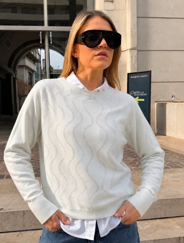 Sweater Vibes Bremer c/ Strass GU37120
