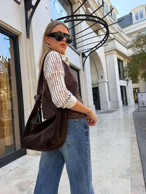 Chaleco RAWSON Gamuza Tachas GU70278