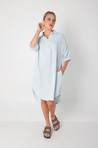 Vestido KAISER de Lino c/ Botones GU0333 - Vista 4