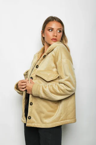 Saco GENEVA Corderoy Con Piel Adentro - Vista 5