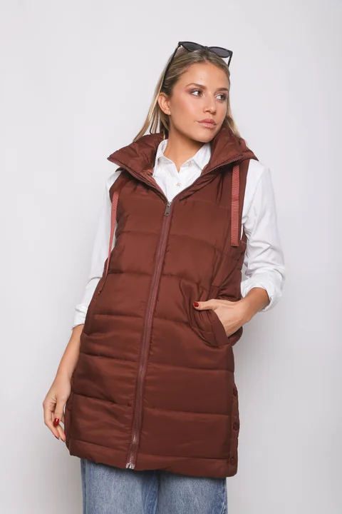 Chaleco Largo Botones ALPES GU98507