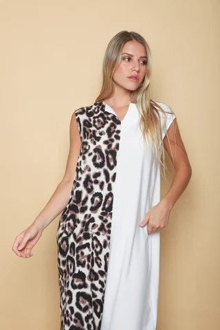 Vestido MITAD PRINT GU245 - Vista 6