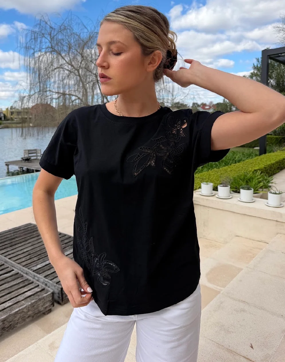 Remera DENCEL Bordada GU10712