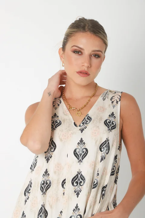 Vestido Mandarin Oriental c/ Bolsillos GU252