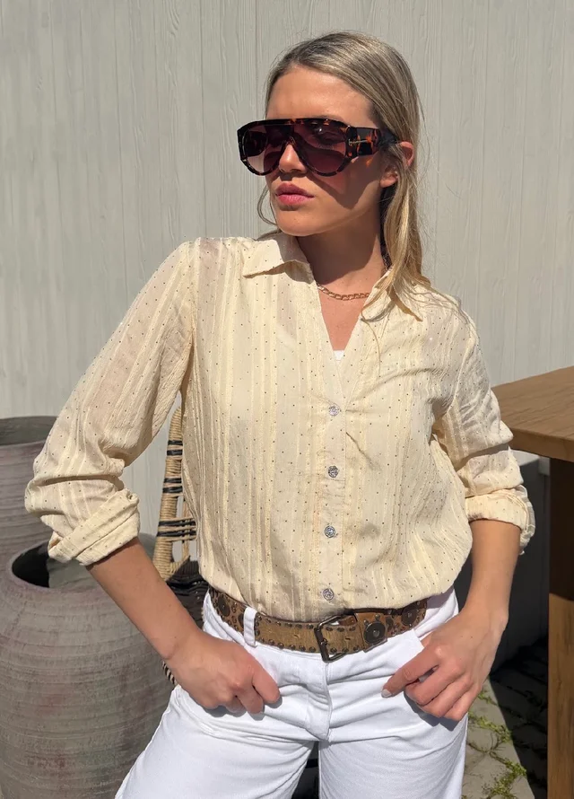Camisa MARVI con Guardas con Strass GUK70241