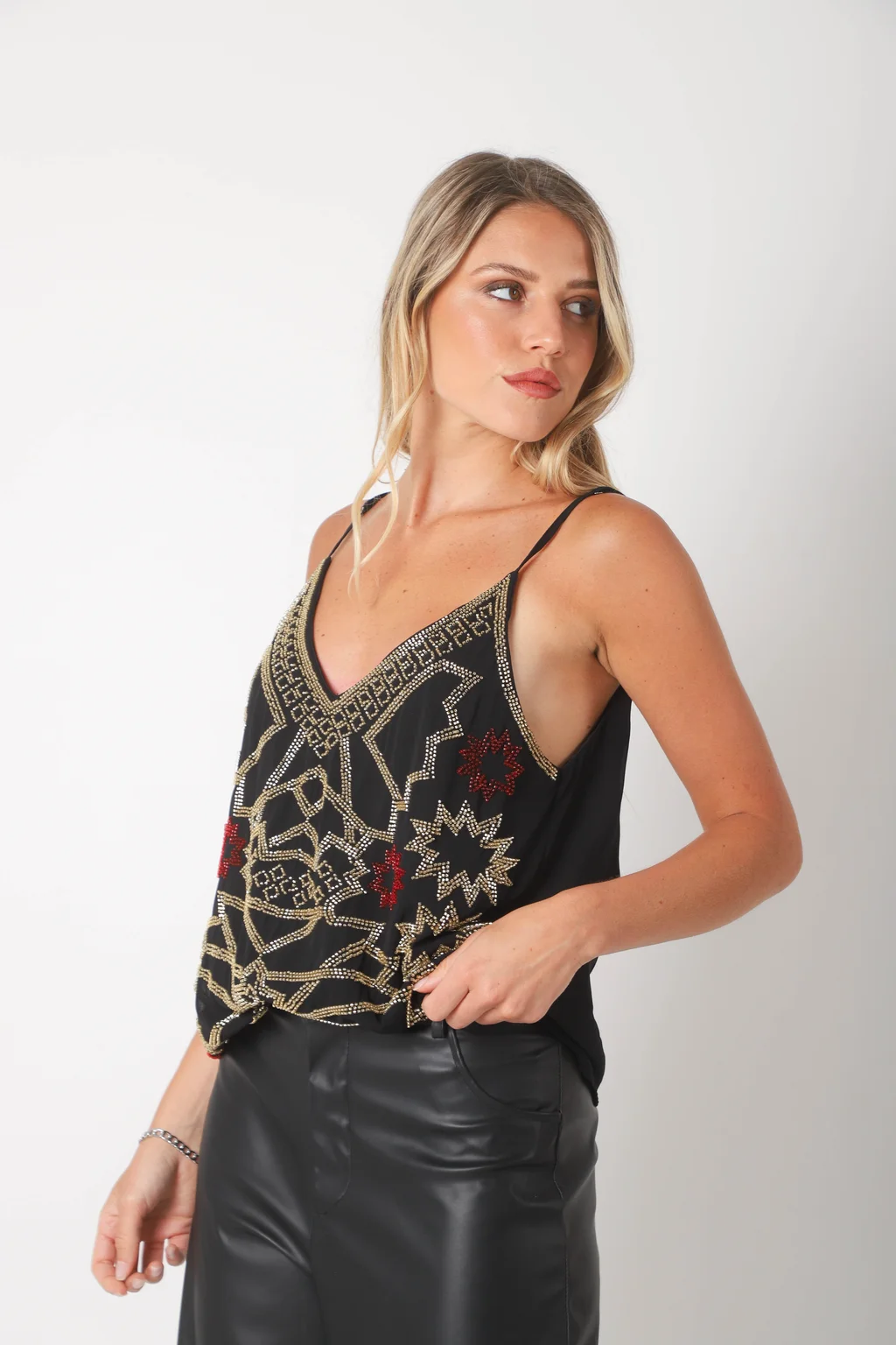 Musculosa NAOMI Gasa c/canutillos GUK70192