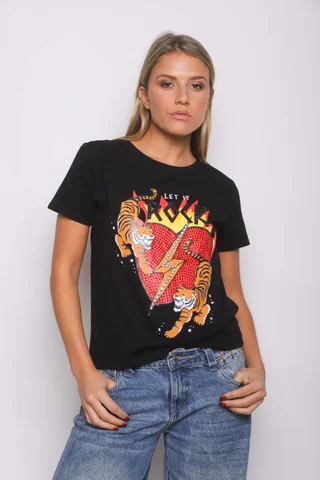 Remera Corazon Tigre y ROCK Jersey - Vista 4