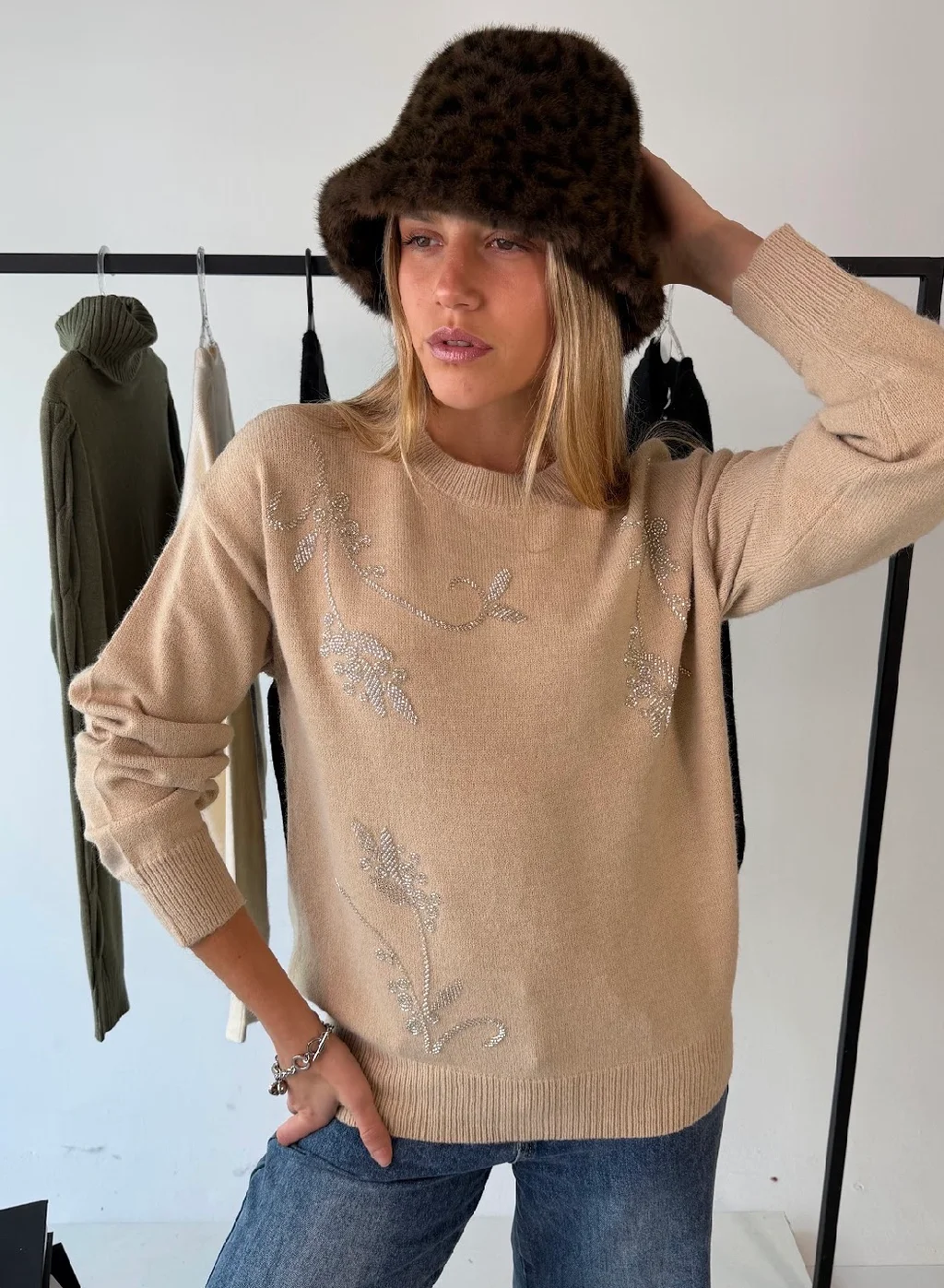 Sweater NORTH c/canutillo GU405834