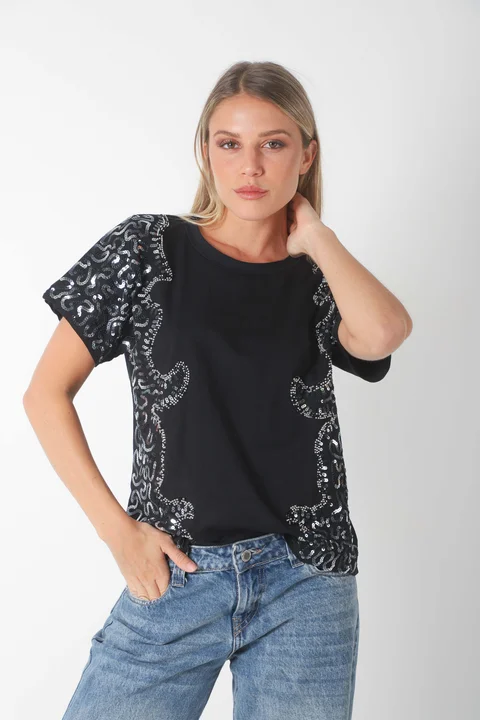 Remera KALSEN C/Lentejuelas GUK70136