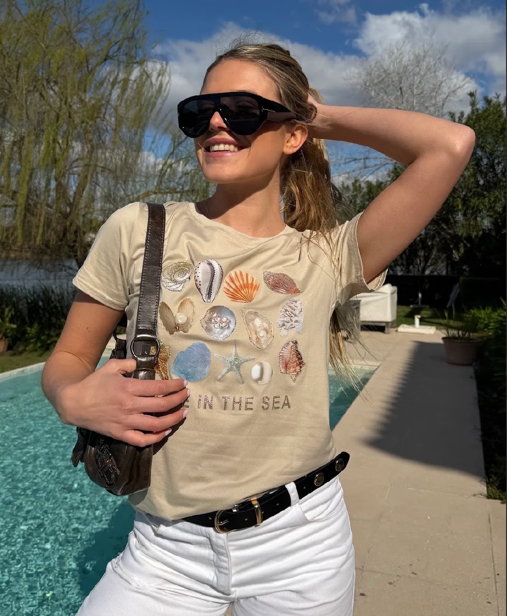 Remera LIVE IN THE SEA  GU336793