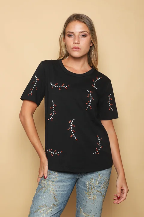 Remera KAITI C/ Piedras Colores GUK70071