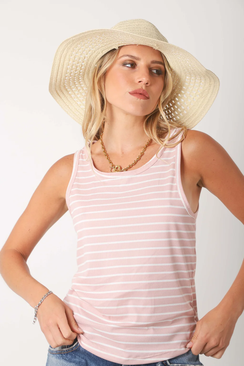 Musculosa RAVE MORLEY RAYADA