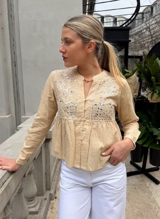 Blusa DASH Bordada GU70253 - Vista 3