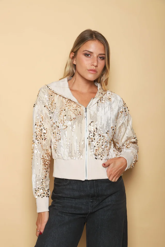 Camperita Lluvia Lentejuelas C/ Capucha GU70085