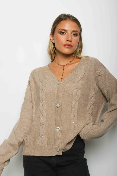 Saco Savina c/Piedra y Boton Brillos GUL805