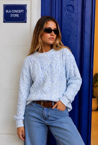 Sweater BEVERLY Tejido Grueso Trenzado GU17 - Vista 2
