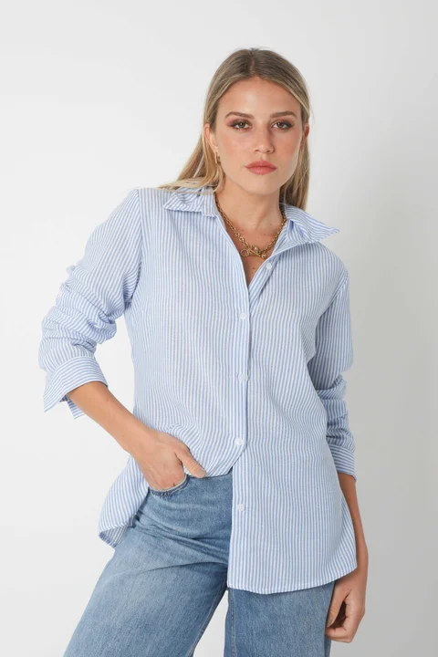 Camisa  BABILON LINO RAYADA