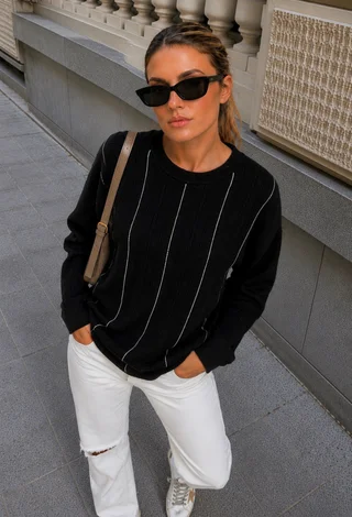Sweater DANERI c/strass GUL850 - Vista 1